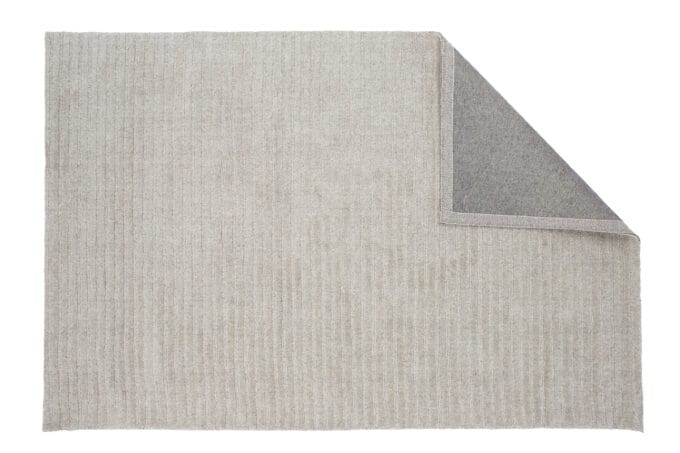 Milton Grey vilnonis kilimas – stačiakampis, 300x200 cm, šviesiai pilkas, subtilaus rašto, su švelniu žvilgesiu