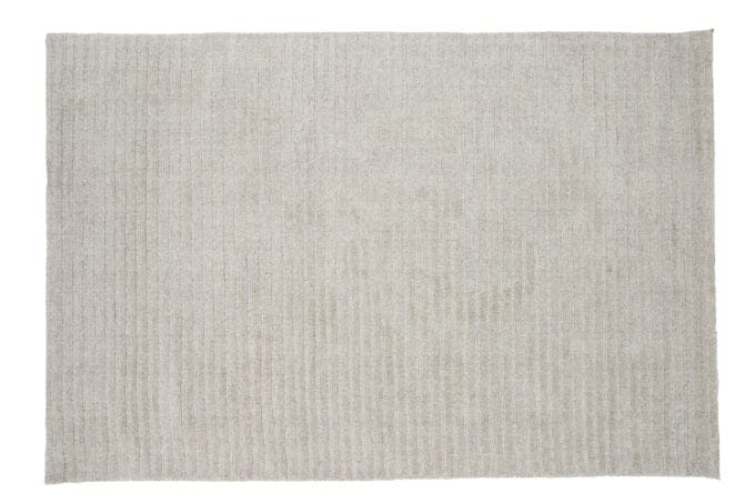 Milton Grey vilnonis kilimas – stačiakampis, 300x200 cm, šviesiai pilkas, subtilaus rašto, su švelniu žvilgesiu