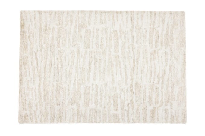 Milos Beige stačiakampis kilimas 290x200 cm, baltos ir smėlio spalvos