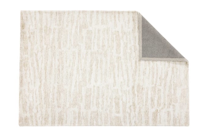 Milos Beige stačiakampis kilimas 290x200 cm, baltos ir smėlio spalvos