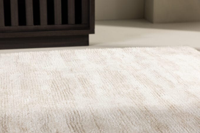 Milos Beige stačiakampis kilimas 290x200 cm, baltos ir smėlio spalvos
