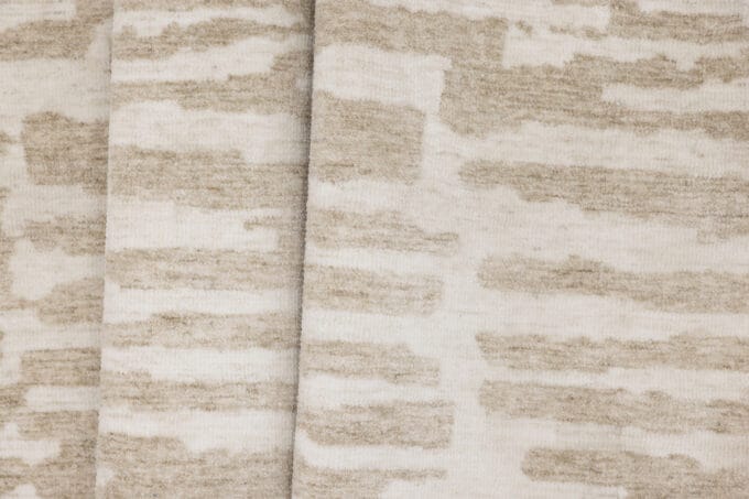 Milos Beige apvalus kilimas – 200 cm skersmens, baltos ir smėlio spalvų raštas, skandinaviško stiliaus