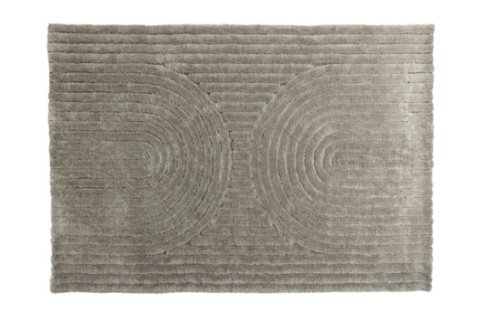 Niklas Greige kilimas – stačiakampis, 290x200 cm, greige spalva, tekstūruotas paviršius, poliesterio medžiaga
