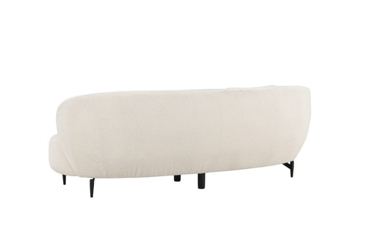 Luna White Boucle, sofa