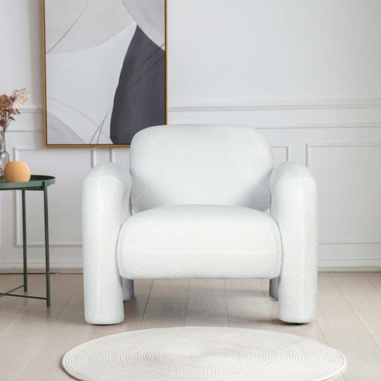 Vick White Boucle, krėslas - Image 4