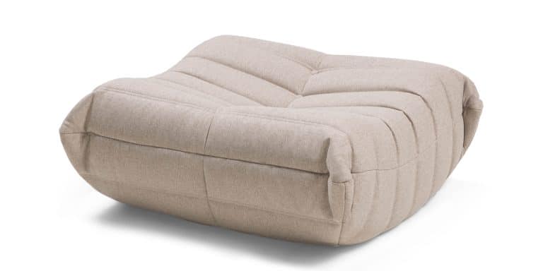 Fugue Beige, laisvalaikio krėslas su pufu - Image 4