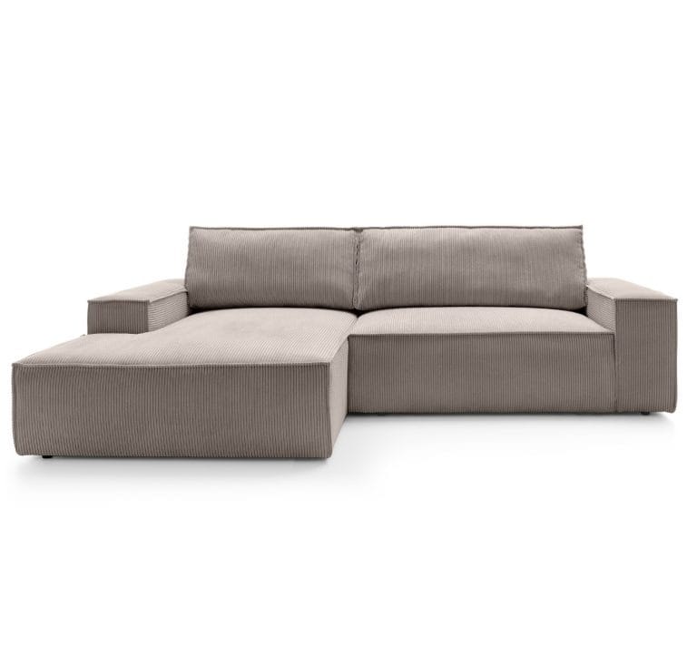 Hustle Beige Grey, kampinė sofa-lova kairė/dešinė