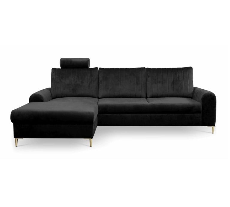 Masimo Black, kampinė sofa-lova kairė/dešinė
