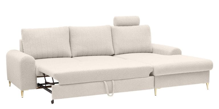 Masimo Light Beige, kampinė sofa-lova kairė/dešinė - Image 7