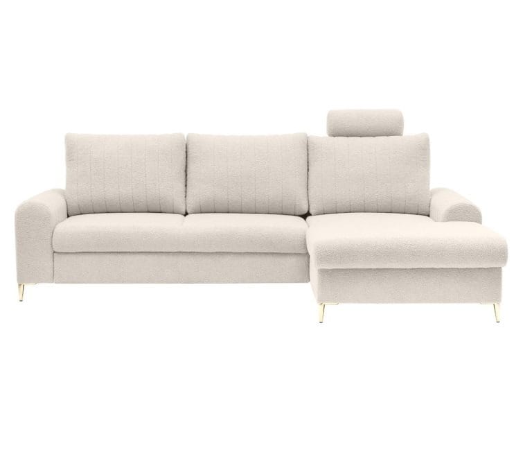Masimo Light Beige, kampinė sofa-lova kairė/dešinė