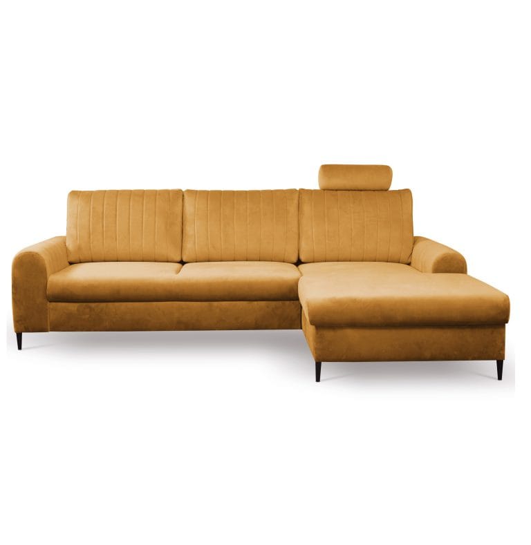 Masimo Mustard, kampinė sofa-lova kairė/dešinė
