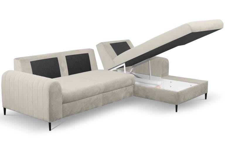 Masimo Beige Grey, kampinė sofa-lova kairė/dešinė - Image 4