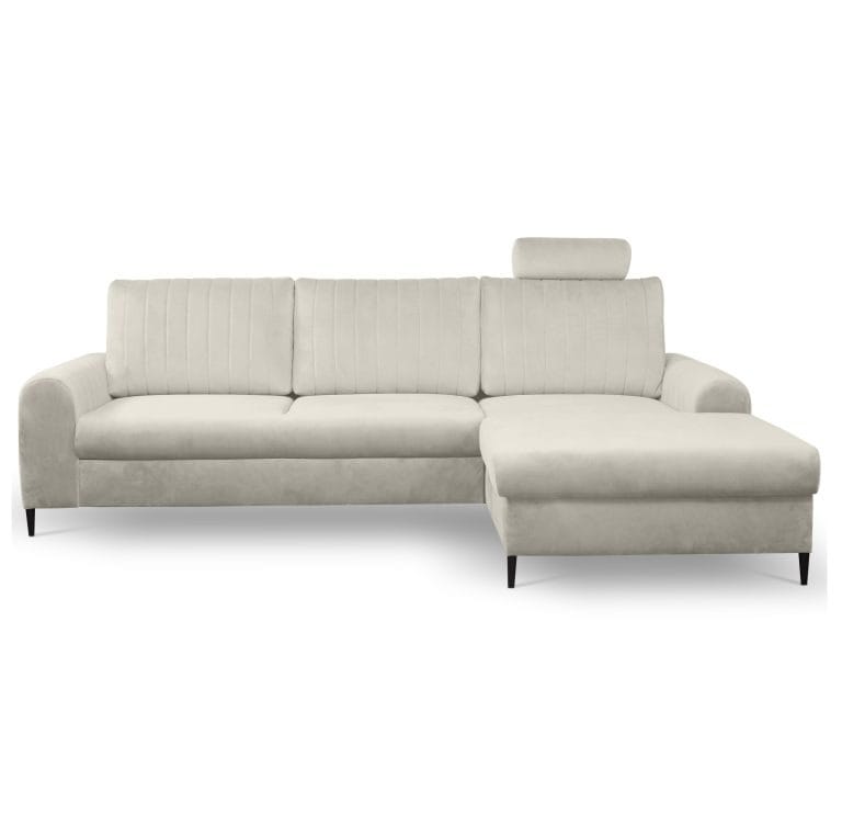 Masimo Beige Grey, kampinė sofa-lova kairė/dešinė