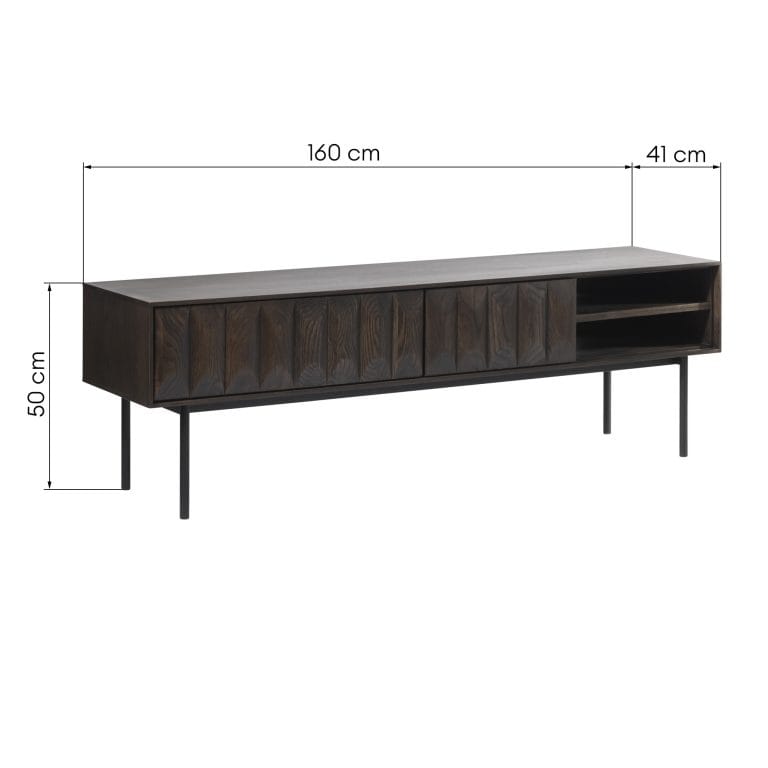 Lando Espresso Oak, tv spintelė