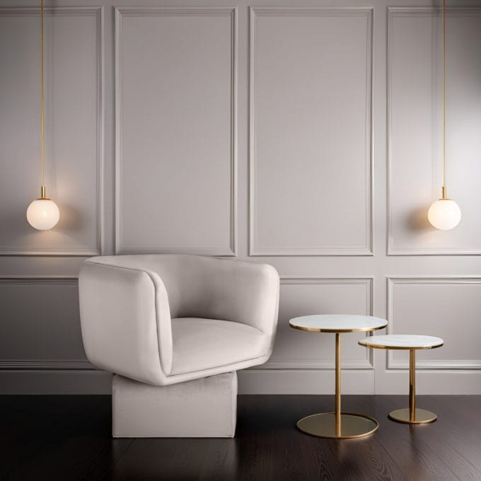 Thea Light Beige, krėslas