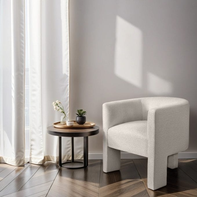 Lorraine Light Beige, krėslas