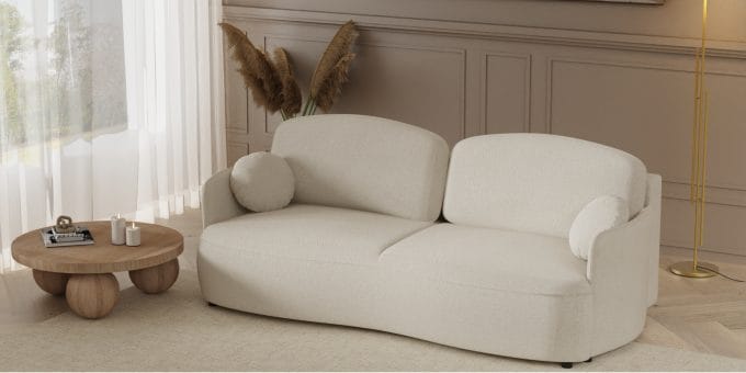 Gaja Milky White, sofa-lova