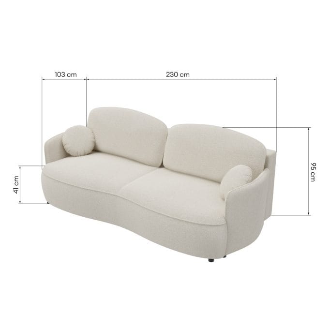 Gaja Milky White, sofa-lova