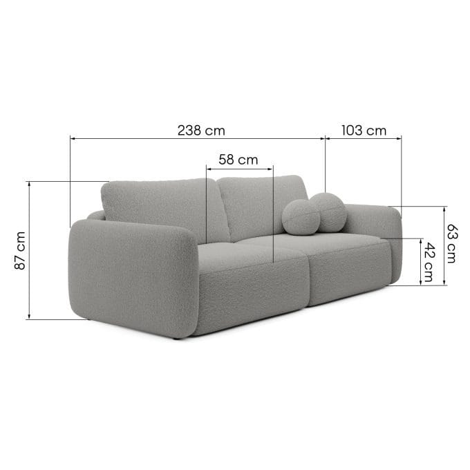 Botse Grey, sofa-lova - Image 7