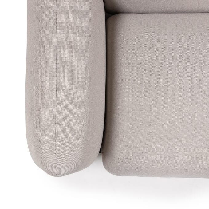 Santa Rosa Beige/Anthracite lauko baldų komplektas – su minkštomis pagalvėmis ir marmuro staliukais