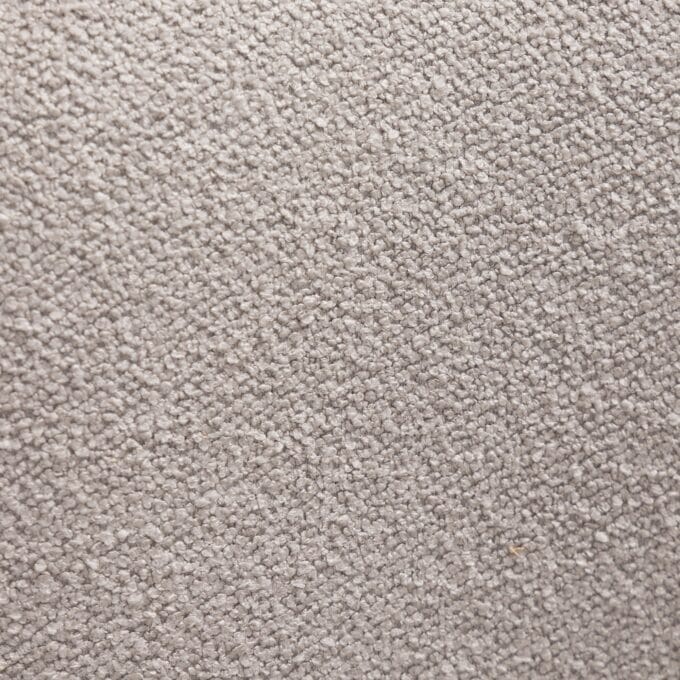 Falone grey beige valgomojo kėdė su bouclé audiniu ir apvaliomis formomis