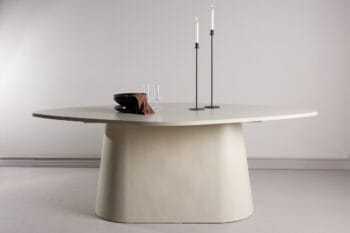 Diamond Cashmere ovalus valgomojo stalas 210x110 cm kašmyro spalvos