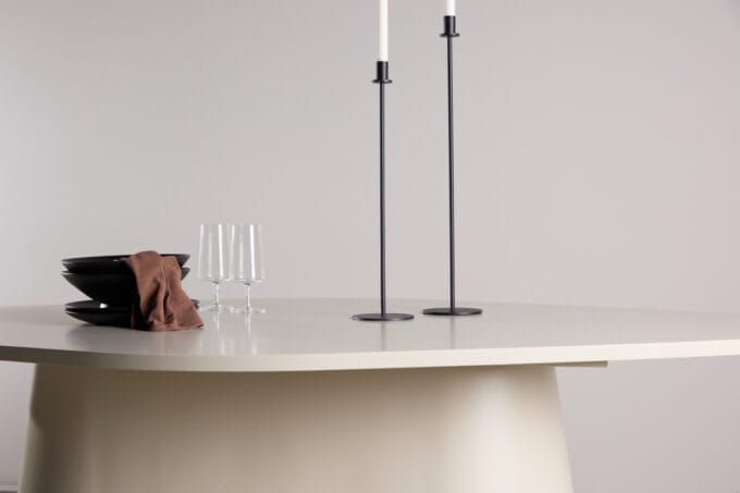 Diamond Cashmere ovalus valgomojo stalas 210x110 cm kašmyro spalvos
