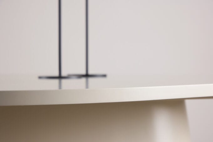 Diamond Cashmere ovalus valgomojo stalas 210x110 cm kašmyro spalvos