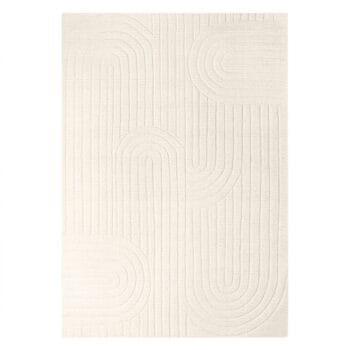 Dunes vilnonis kilimas 190x290, rankomis austas, su arkos raštu, minimalistinis interjero akcentas