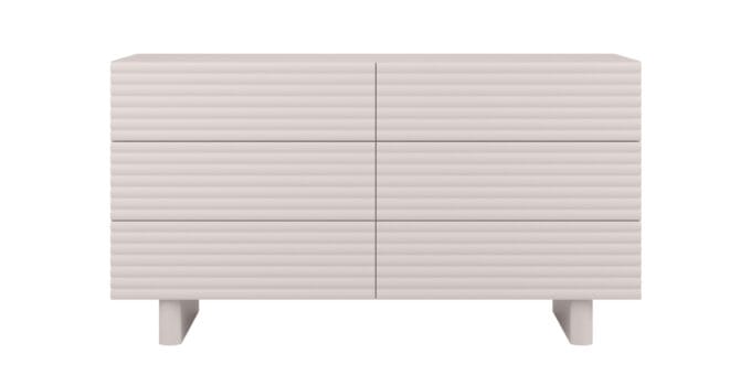 Toyo Cashmere komoda, kašmyro spalvos, su 6 stalčiais